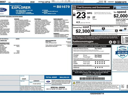 Used 2025 Ford Explorer ST-Line w/ ST-Line Street Pack AWD/4WD image 2