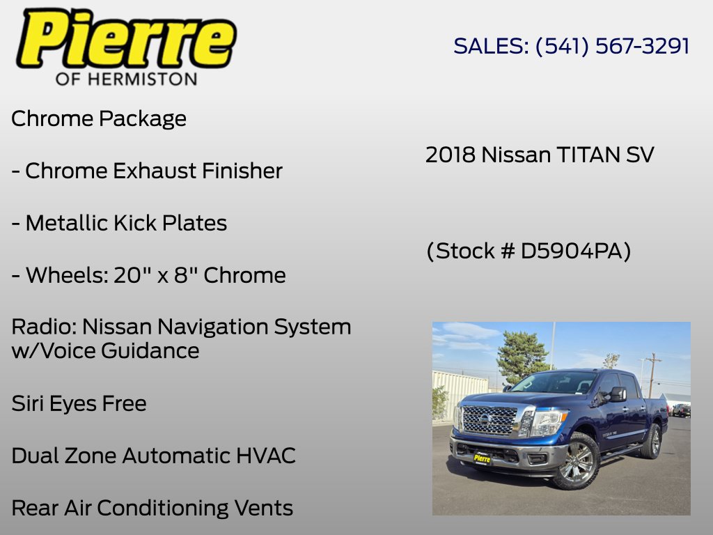 Used 2018 Nissan Titan SV w/ SV Convenience Package AWD/4WD image 30