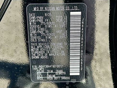 New 2026 Nissan Armada SL w/ Captain's Chari Seat Package image 35