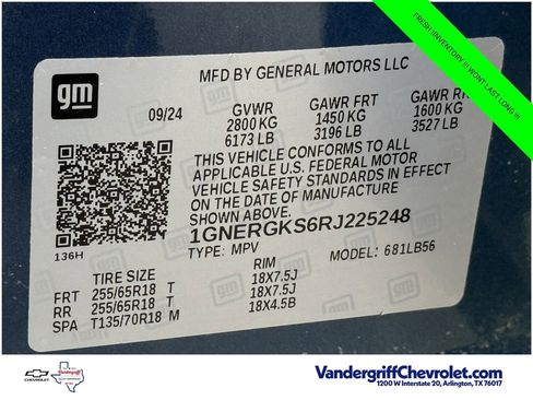 Certified 2024 Chevrolet Traverse LT FWD image 25