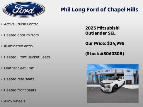 Used 2023 Mitsubishi Outlander SEL FWD image 41