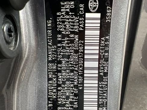 Used 2016 Toyota Camry SE FWD image 11