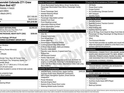 Used 2020 Chevrolet Colorado Z71 w/ Z71 Midnight Edition