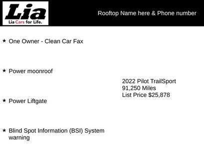 Used 2022 Honda Pilot TrailSport