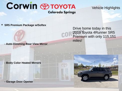 Used 2019 Toyota 4Runner SR5 Premium AWD/4WD image 7