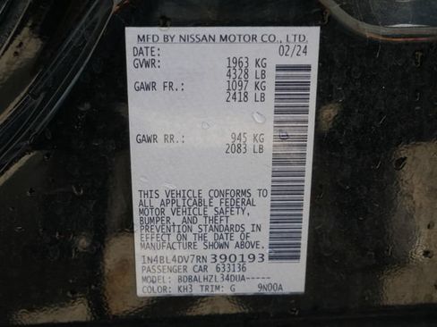 Used 2024 Nissan Altima 2.5 SV FWD image 23