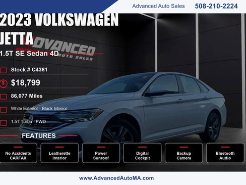 Used 2023 Volkswagen Jetta SE FWD image 1