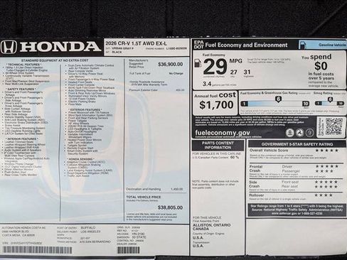 New 2026 Honda CR-V EX-L image 18