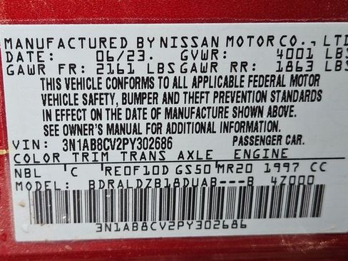 Used 2023 Nissan Sentra SV w/ SV Premium Package FWD image 15