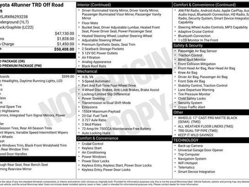 Certified 2024 Toyota 4Runner TRD Off-Road Premium AWD/4WD image 35