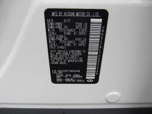 Used 2017 INFINITI QX80 2WD w/ Driver Assistance Package image 24