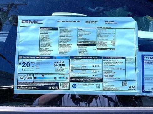 New 2026 GMC Sierra 1500 Pro w/ Pro Value Package RWD image 11