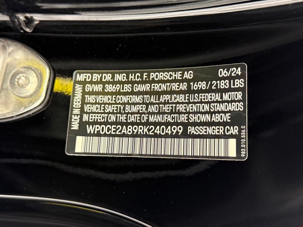 Certified 2024 Porsche 718 Boxster Spyder RS RWD image 30