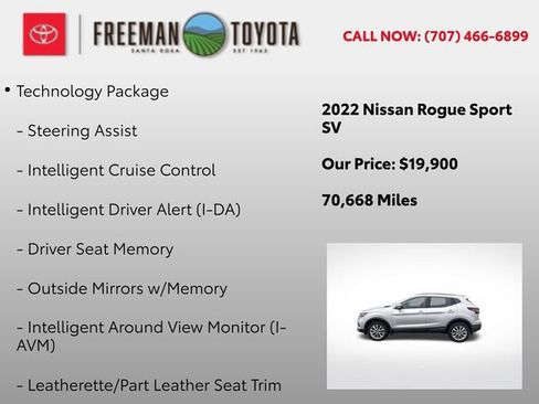 Used 2022 Nissan Rogue Sport SV w/ Technology Package FWD image 5