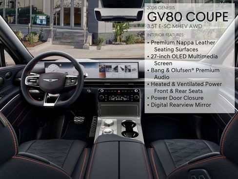 New 2026 Genesis GV80 3.5T e-SC image 18