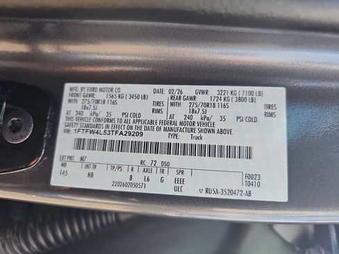 Used 2026 Ford F150 Tremor w/ Equipment Group 402A High AWD/4WD image 43