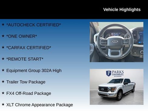Used 2023 Ford F150 XLT w/ Equipment Group 302A High AWD/4WD image 4