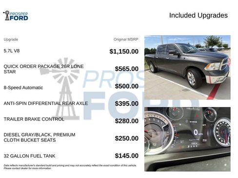 Used 2016 RAM 1500 Lone Star RWD image 3