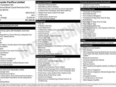 Used 2025 Chrysler Pacifica Limited
