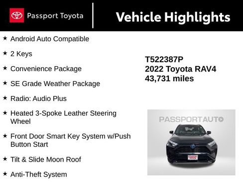 Certified 2022 Toyota RAV4 SE image 15