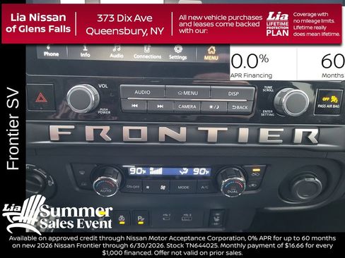 New 2026 Nissan Frontier SV w/ SV Convenience Package AWD/4WD image 24