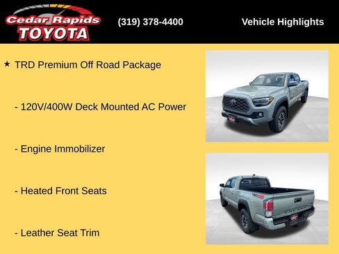 Used 2023 Toyota Tacoma TRD Off-Road w/ TRD Premium Off Road Package AWD/4WD image 32