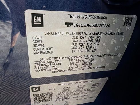Used 2021 GMC Sierra 1500 SLT w/ SLT Convenience Package AWD/4WD image 40