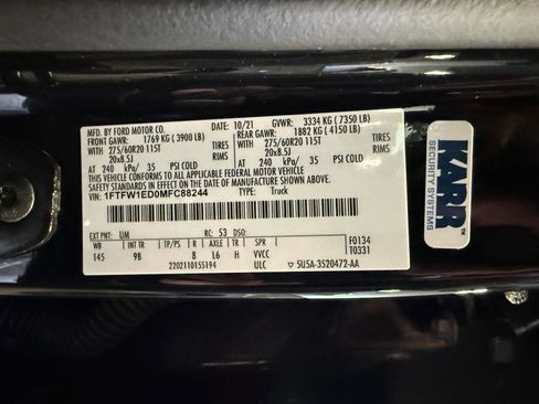 Used 2021 Ford F150 Platinum w/ Equipment Group 701A High image 41