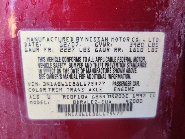Used 2008 Nissan Sentra 2.0 S w/ Convenience Plus Pkg FWD image 9