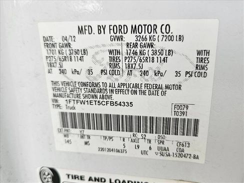 Used 2012 Ford F150 XLT w/ XLT Chrome Pkg image 23