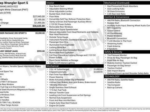 Used 2018 Jeep Wrangler Sport S image 3