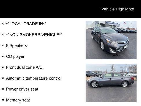 Used 2013 Toyota Avalon XLE Touring FWD image 12
