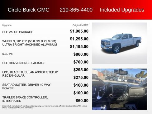 Used 2016 GMC Sierra 1500 SLE w/ SLE Value Package image 3