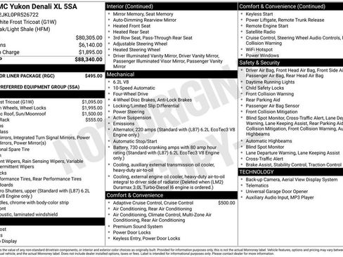 Used 2023 GMC Yukon XL Denali w/ LPO, Floor Liner Package image 16