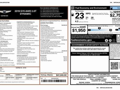 Used 2019 Genesis G70 2.0T Advanced w/ Dynamic Package