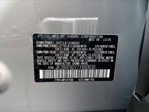 New 2026 Subaru Outback Premium image 19