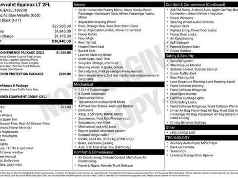 Used 2020 Chevrolet Equinox LT w/ Driver Convenience Package image 2