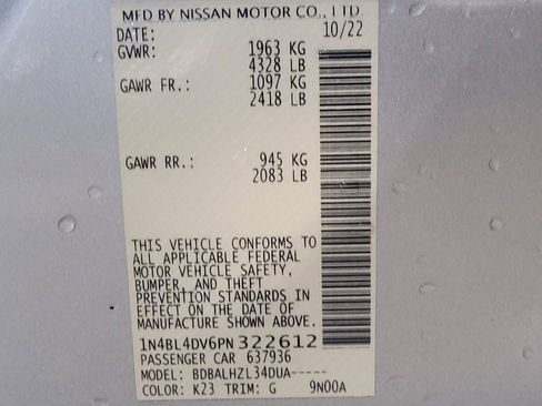 Used 2023 Nissan Altima 2.5 SV image 33