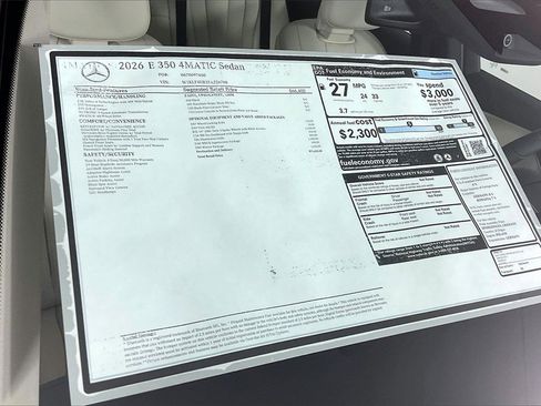 New 2026 Mercedes-Benz E 350 4MATIC Sedan image 13