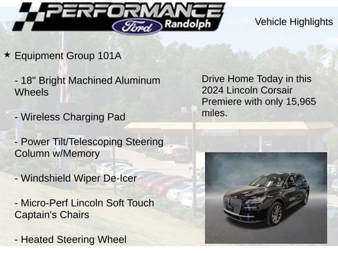 Used 2024 Lincoln Corsair AWD w/ Equipment Group 101A image 9