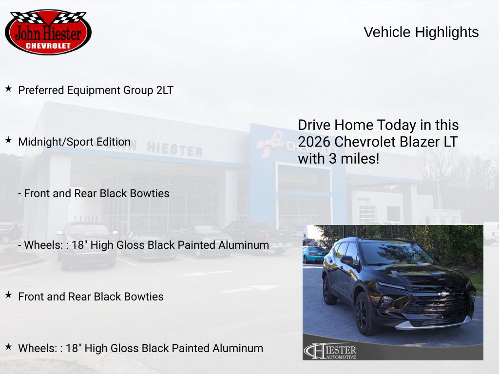 New 2026 Chevrolet Blazer LT w/ Midnight/Sport Edition FWD image 5