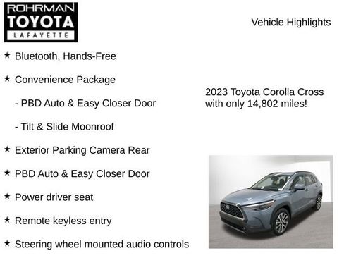 Used 2023 Toyota Corolla Cross XLE w/ Convenience Package image 8