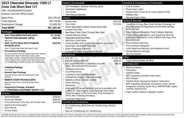 Used 2023 Chevrolet Silverado 1500 LT w/ Max Trailering Package AWD/4WD image 9