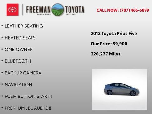 Used 2013 Toyota Prius Five FWD image 5