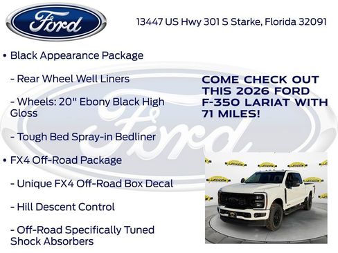 New 2026 Ford F350 Lariat w/ Black Appearance Package image 20