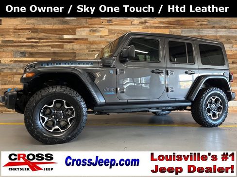 Used 2021 Jeep Wrangler Unlimited Rubicon 4xe w/ Steel Bumper Group image 1