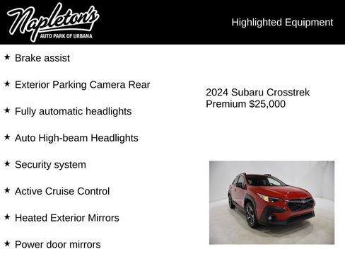 Used 2024 Subaru Crosstrek 2.0i Premium image 16
