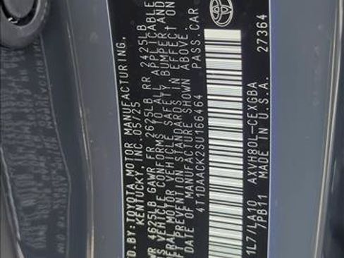 Certified 2025 Toyota Camry XLE FWD image 28