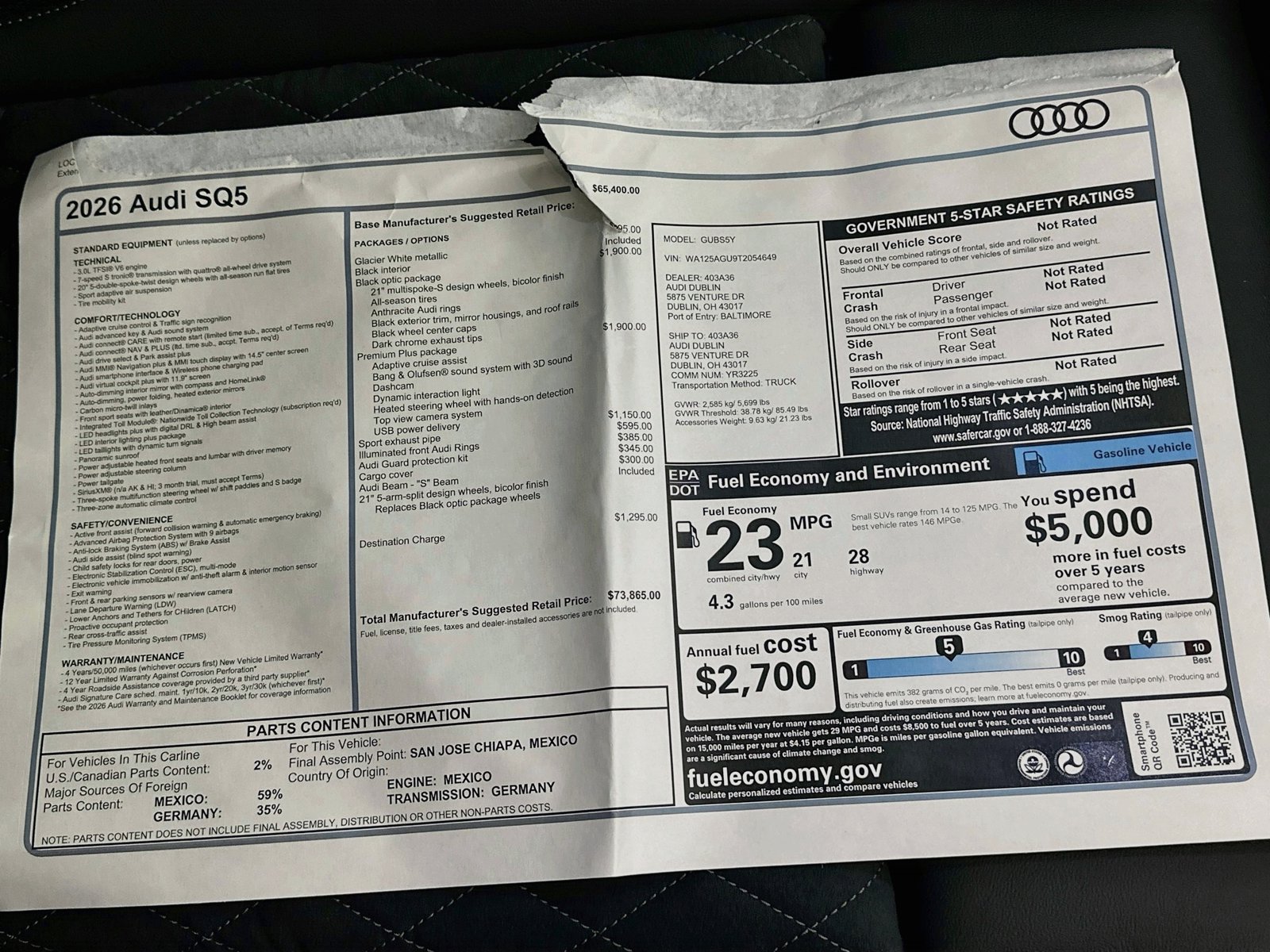 New 2026 Audi SQ5 Premium Plus AWD/4WD image 49