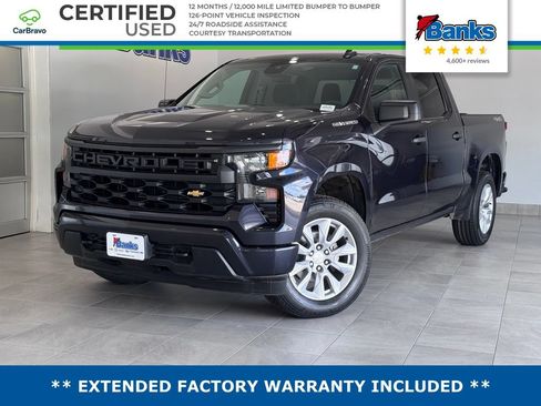 Certified 2023 Chevrolet Silverado 1500 Custom AWD/4WD image 1